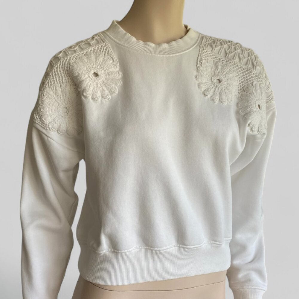 American Eagle Oversized Fleece Crew Neck Sweater Sz XS​